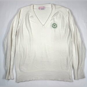 VINTAGE LADY PICKERING Palm Beach Polo Country Club Sweater XL Equestrian Prep